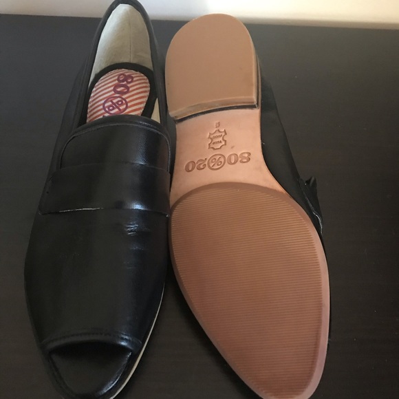 80%20 black leather loafers, US 6, brand new - Picture 3 of 3